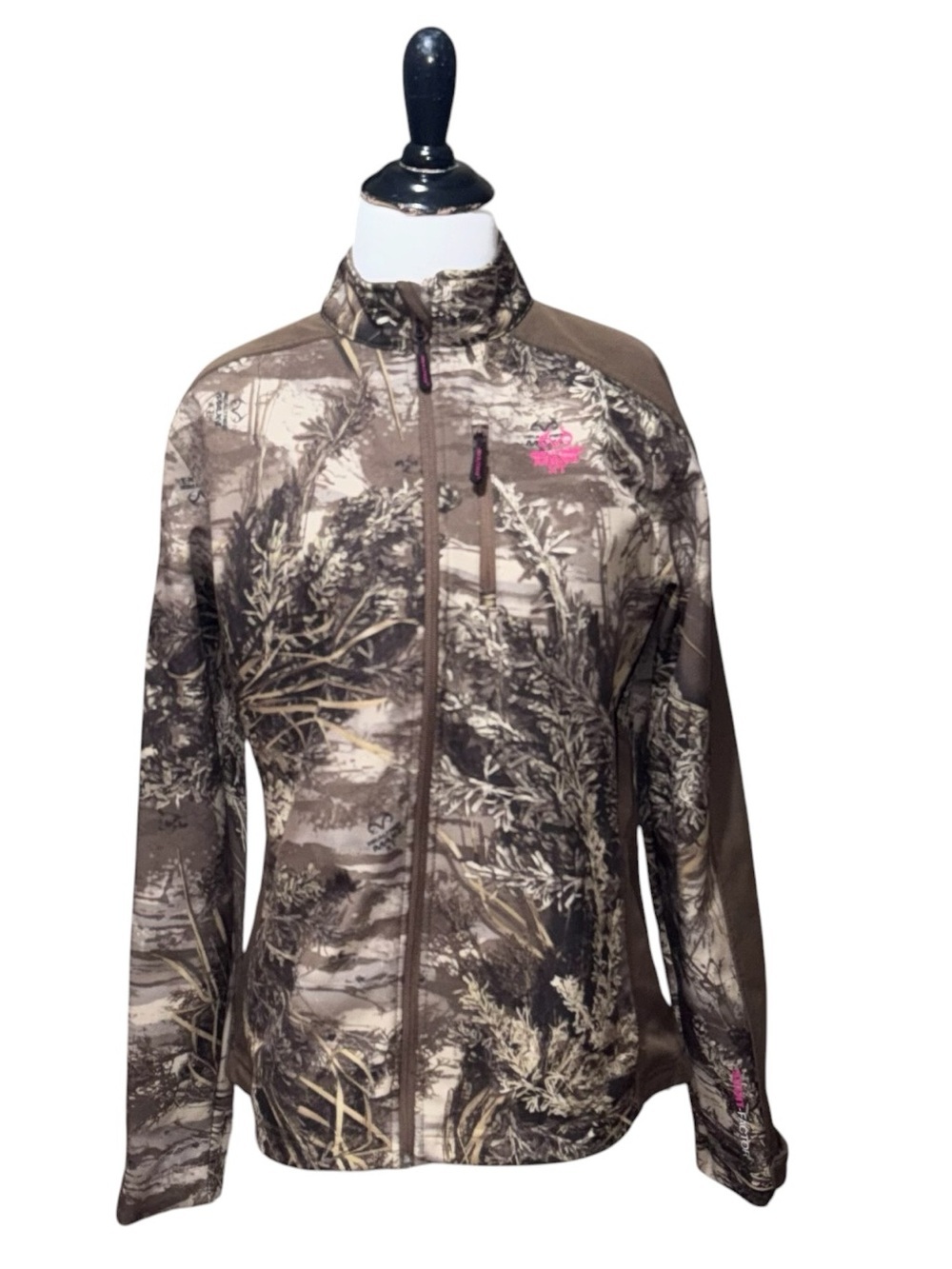 Realtree Women's M Medium MAX-1 XT Fitted Full Zip Jacket Camouflage Hunting